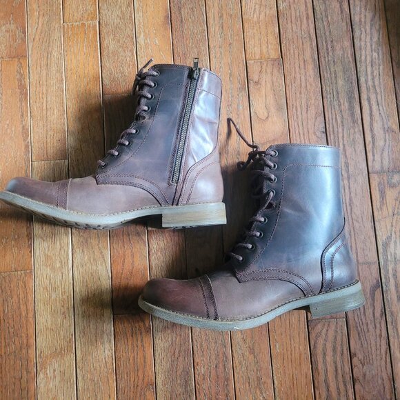NIB Steve Madden Men's Genuine Leather Combat Boots, 11.5 Wide - Picture 11 of 13